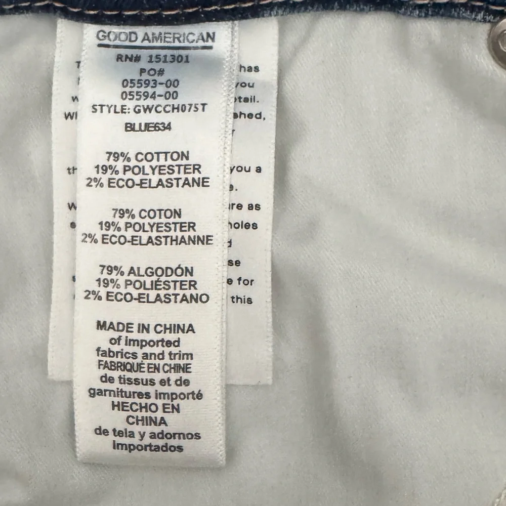 Good‎ American Distressed Skinny Jeans Women's Size 30 - Picture 9 of 11